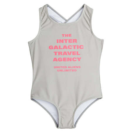 Kids Mini Rodini Child Dolphin Frill Swimsuit - Black | Garmentory