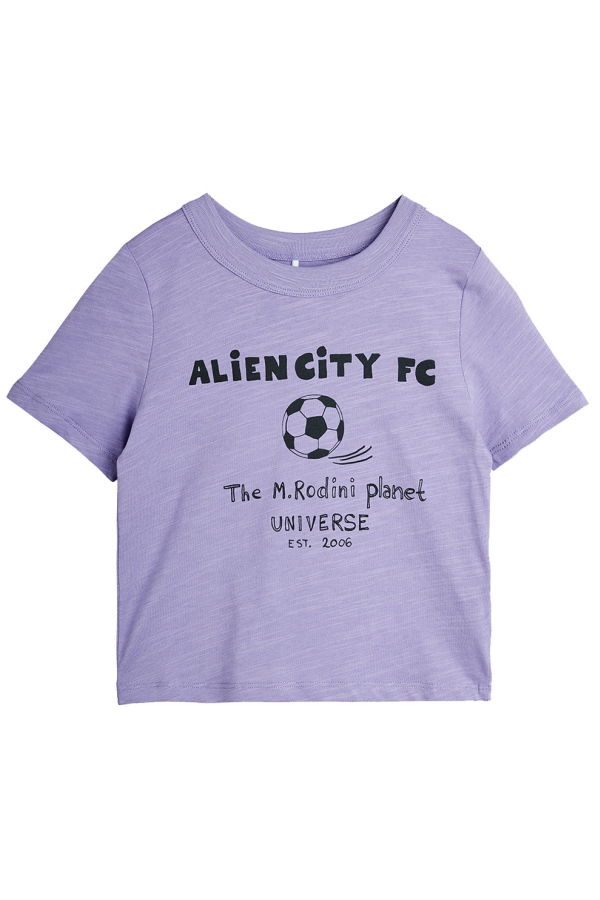 KIDS Mini Rodini Alien City FC Print T-Shirt - Purple