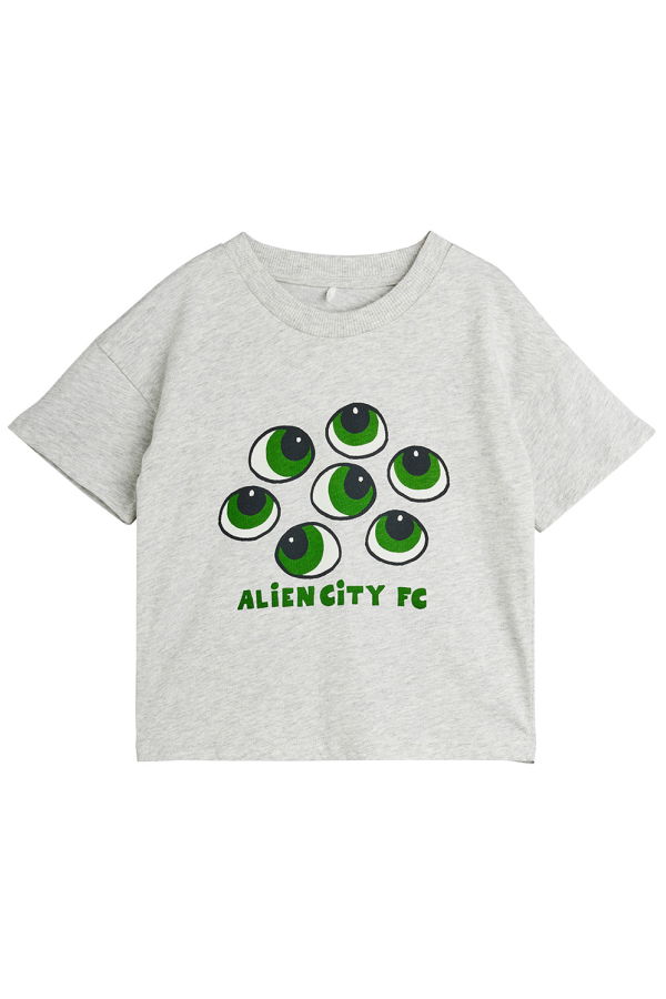 KIDS Mini Rodini Alien City FC Eyes T-Shirt - Gray