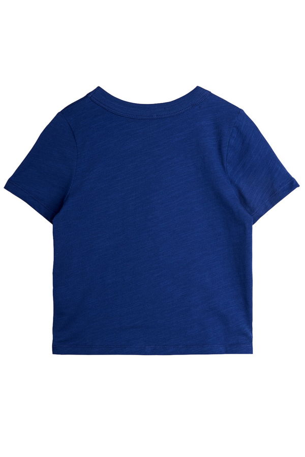 KIDS Mini Rodini Planet Embroidery T-Shirt - Blue