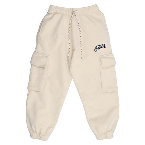 KIDS The New Society Finnia Cargo Sweatpants - Cream KIDS The New Society Finnia Cargo Sweatpants - Cream