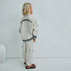 KIDS The New Society Finnia Cargo Sweatpants - Cream - Thumbnail 5