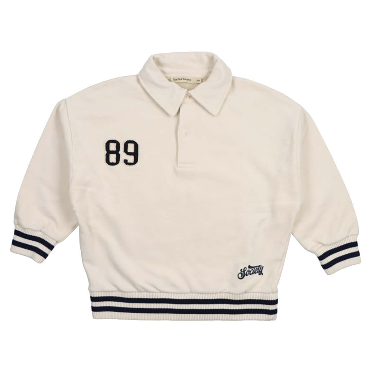 KIDS The New Society Finnia Polo Sweatshirt - Cream - Image 1 of 9