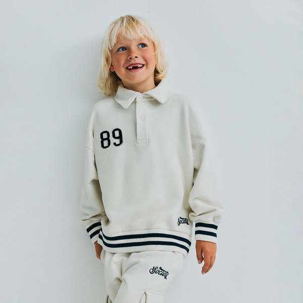 KIDS The New Society Finnia Polo Sweatshirt - Cream