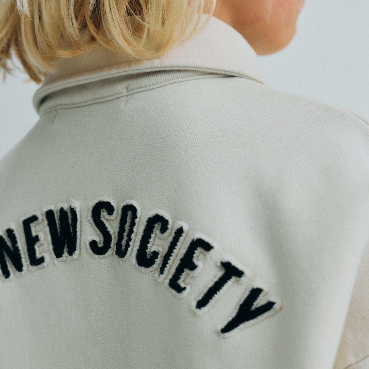 KIDS The New Society Finnia Polo Sweatshirt - Cream - Image 9 of 9