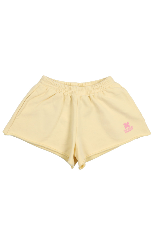 KIDS The New Society TNS Logo Shorts - Yellow