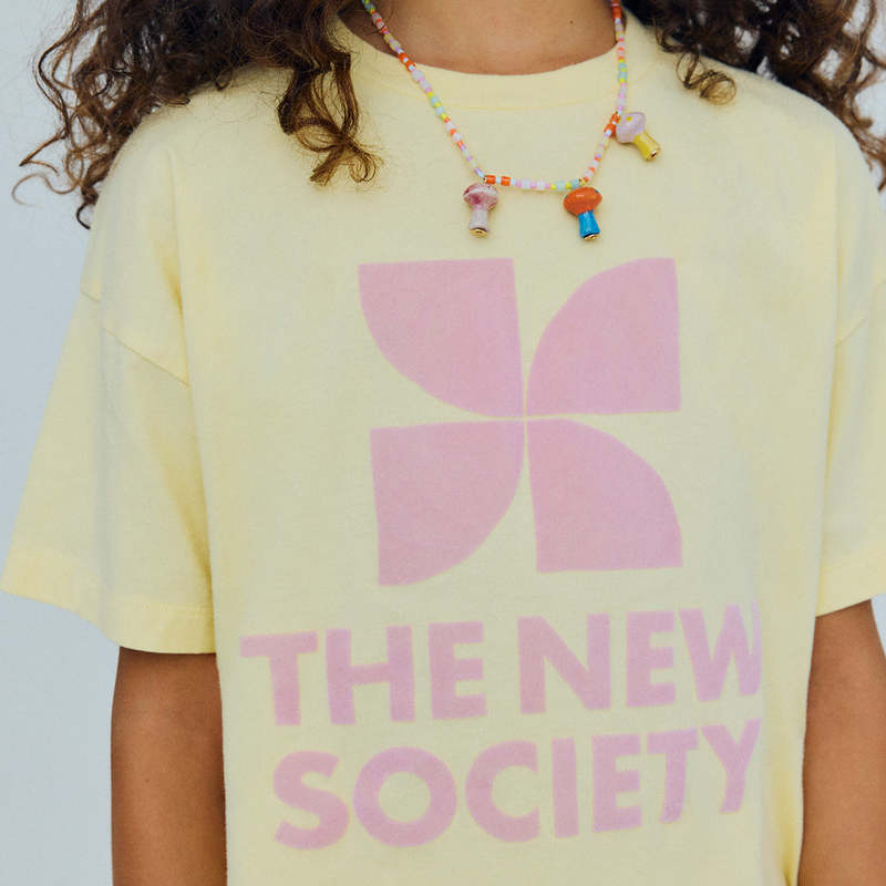 KIDS The New Society TNS Logo T-Shirt - Yellow