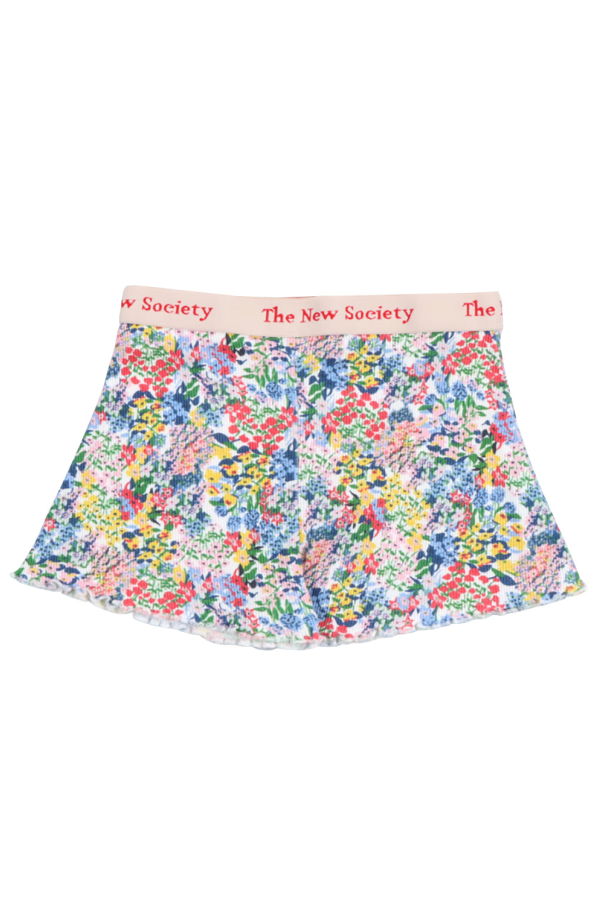 KIDS The New Society TNS Rib Shorts Verbana Multicolour Floral Print - Multicolour