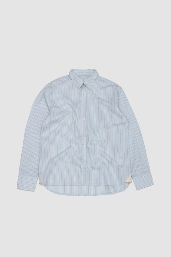 Universal Works Lazy Day Shirt Urban Stripe Sky
