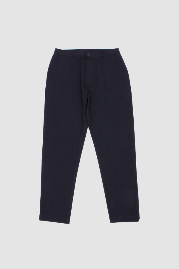 Universal Works Military Chino Ospina Cotton Dark Navy Trousers