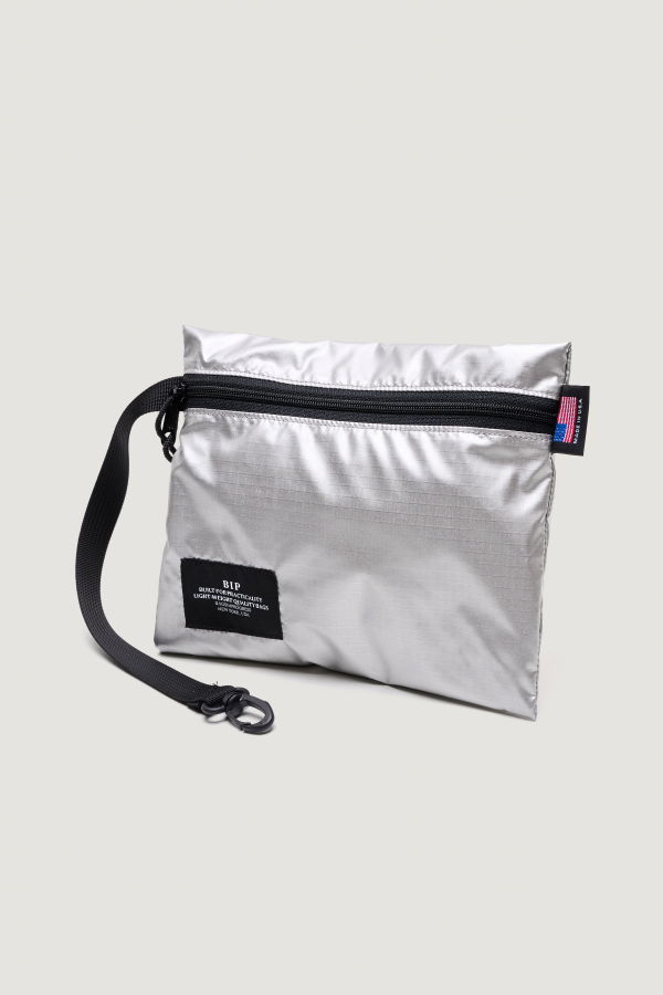 Bags in Progress Zipper Pouch - Silver