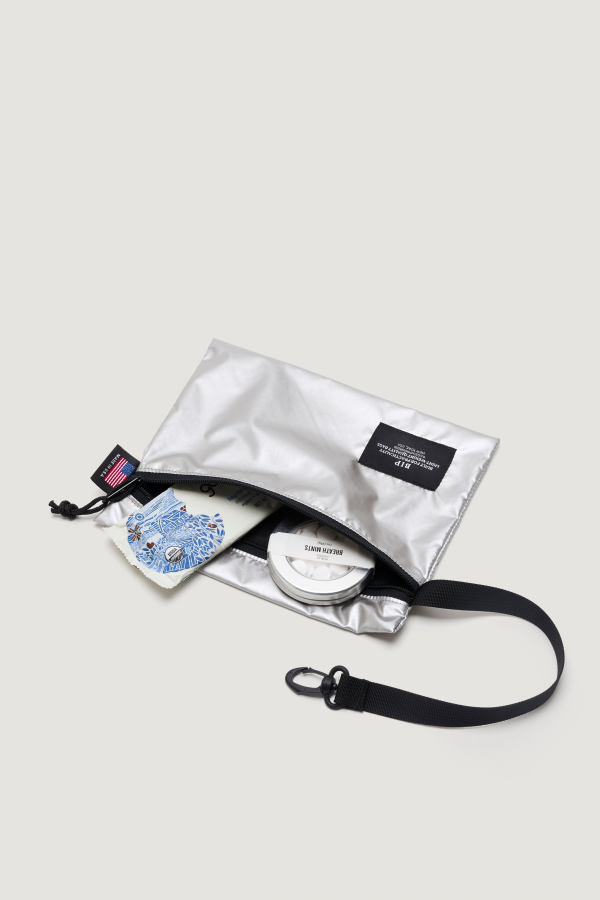 Bags in Progress Zipper Pouch - Silver