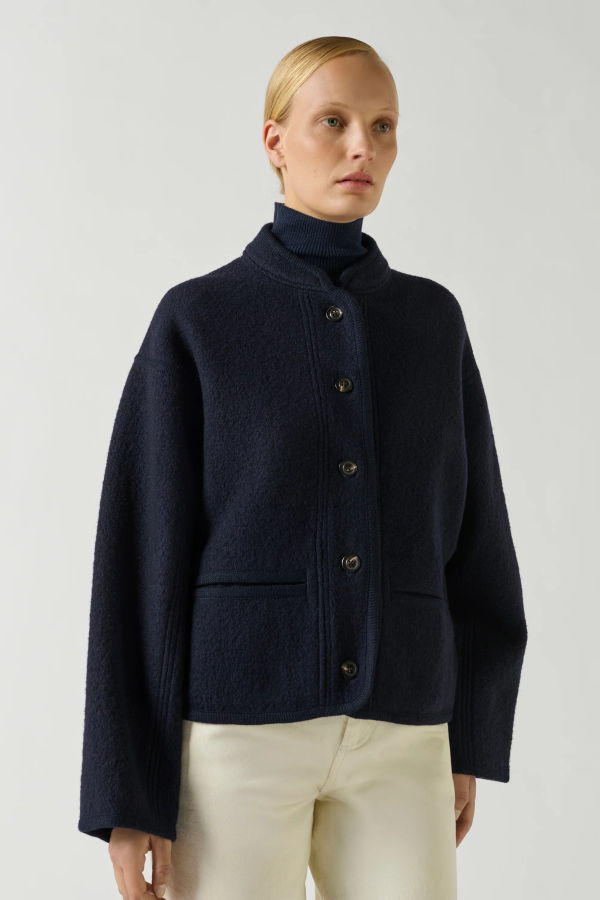 soeur Olympe Boiled Wool Jacket