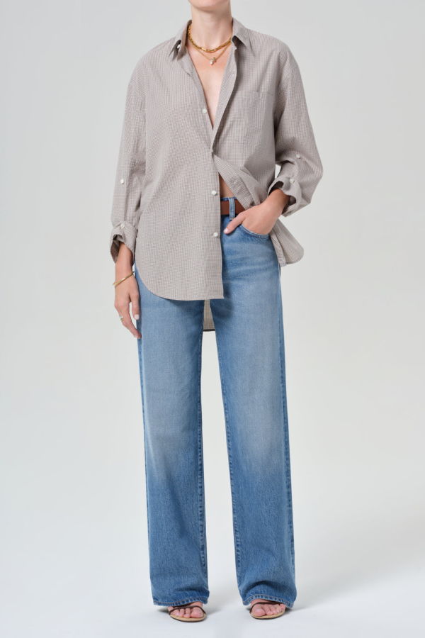 Citizens of Humanity Annina Straight Leg 33" in Jete Jeans