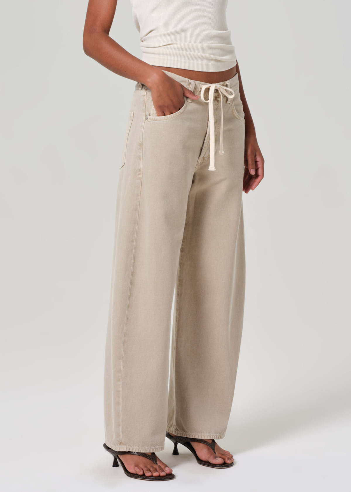 Citizens of Humanity Brynn Drawstring Trouser Pants - Image 1 of 6