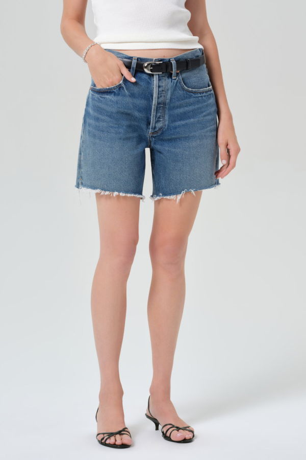 Citizens of Humanity Marlow Long Vintage Short in Amaretto Shorts