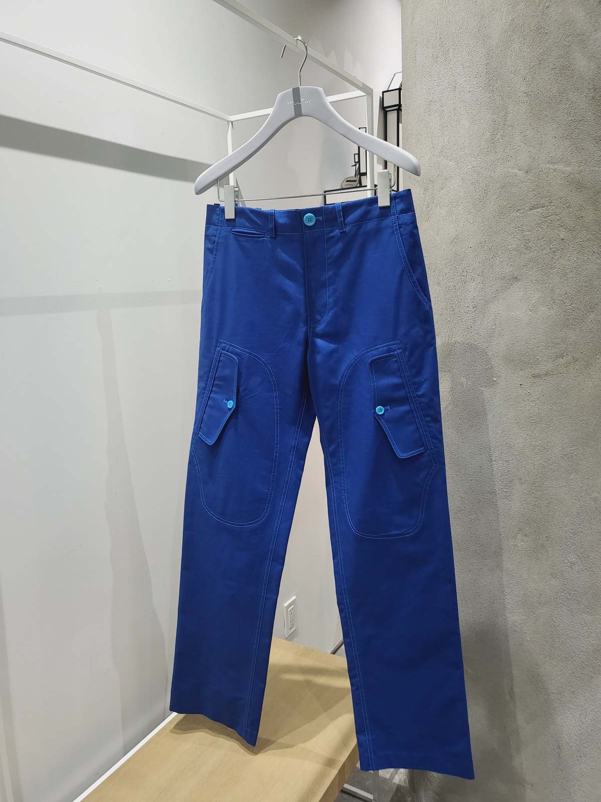Sies Marjan Eshaan Cotton Canvas Cargo Pant - Lapis Blue - Image 2 of 4
