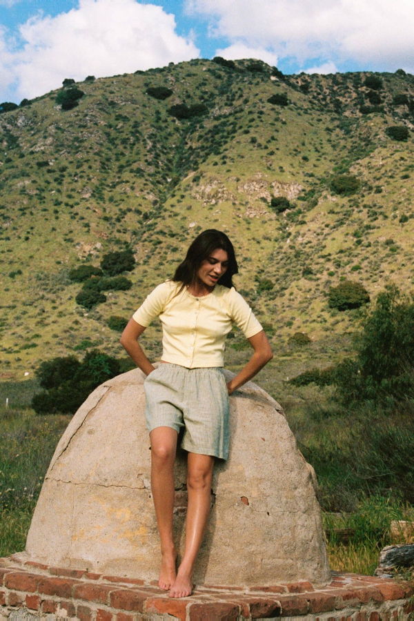 LA RELAXED Linen Simple Short