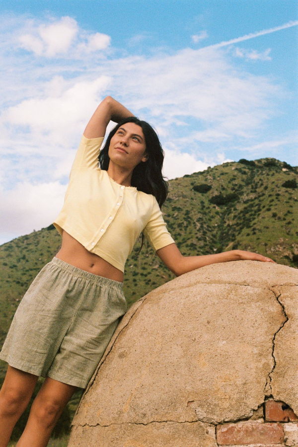 LA RELAXED Linen Simple Short