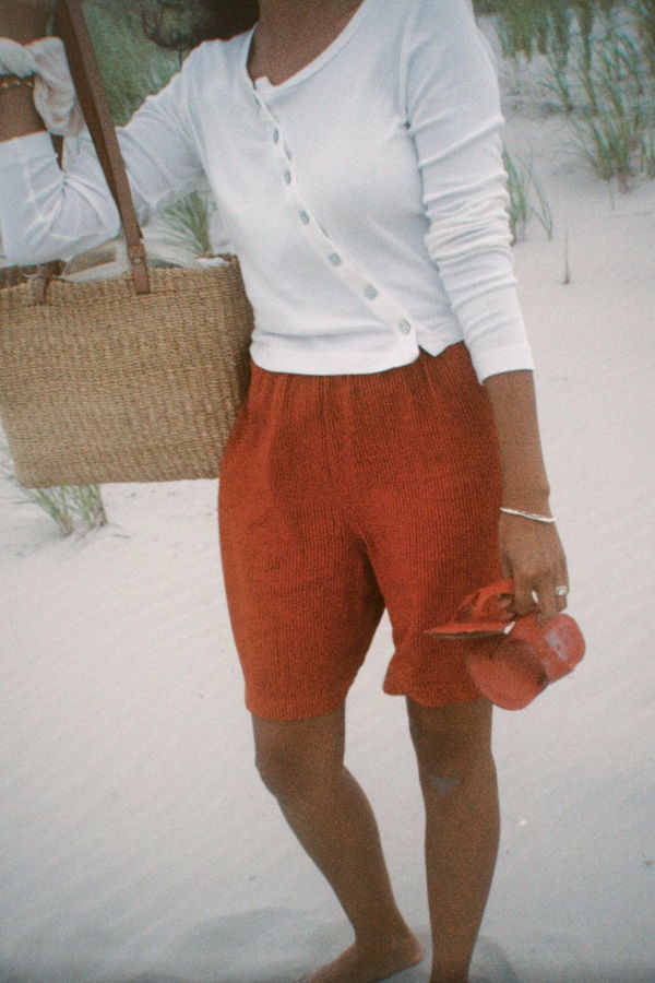 LA RELAXED Linen Simple Short