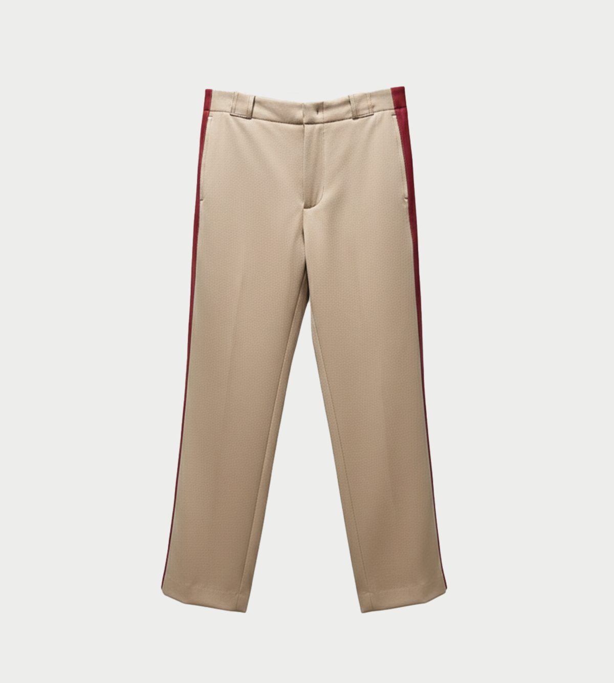 Sies Marjan Orion Pressed Wool Side-Stripe Pant - Beige - Image 1 of 4