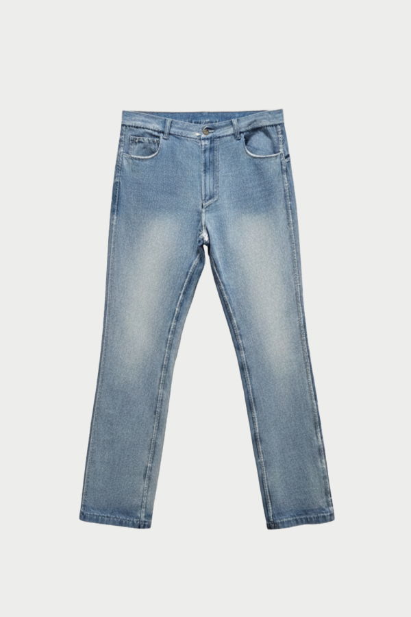 Sagittaire A Rubber Finish Coated Denim jeans - Blue
