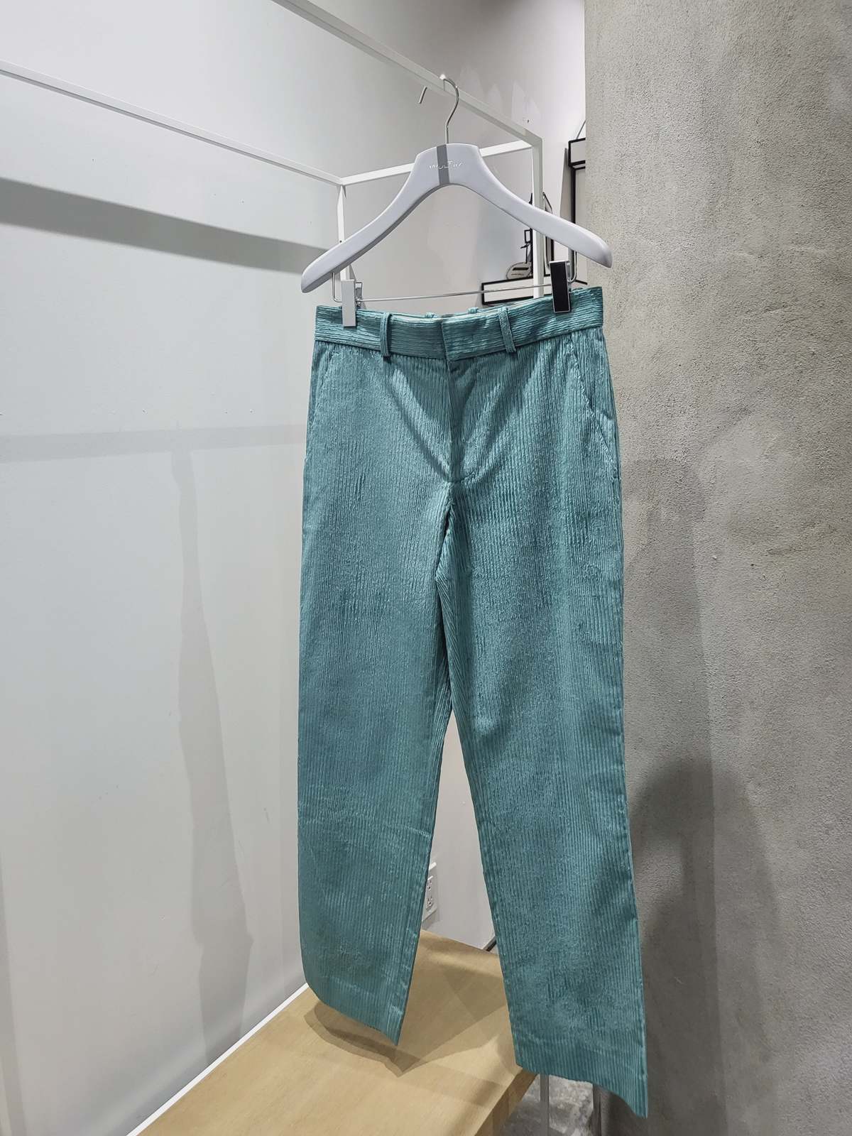 Sies Marjan Toby Pressed Corduroy Pant - Teal - Image 2 of 5