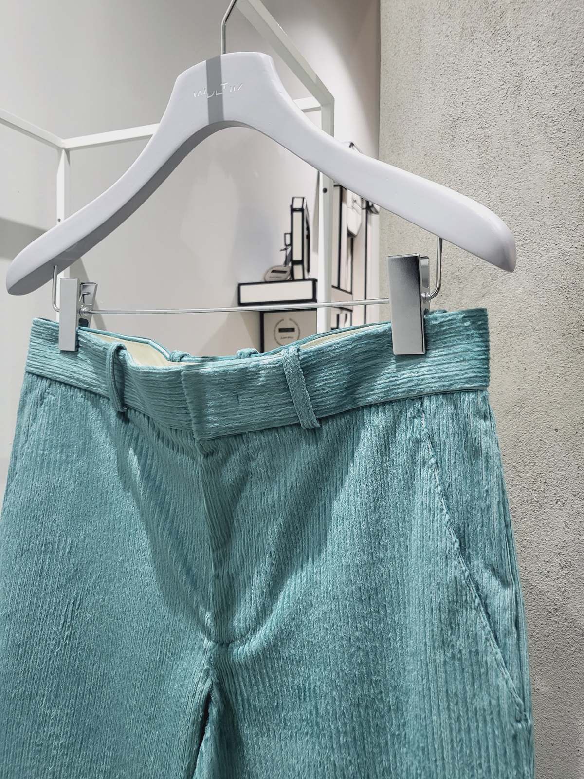 Sies Marjan Toby Pressed Corduroy Pant - Teal - Image 4 of 5
