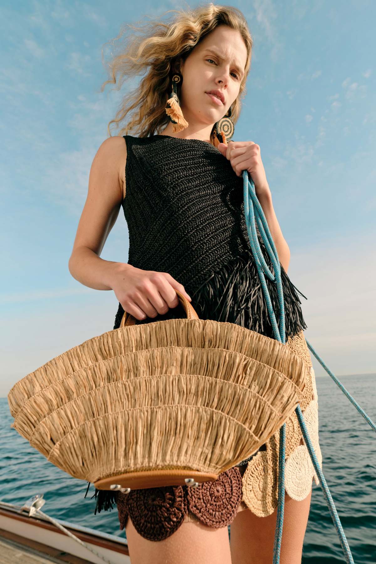 Simon Miller Fan Mini Mercado Tote Handbag - Natural - Image 2 of 4