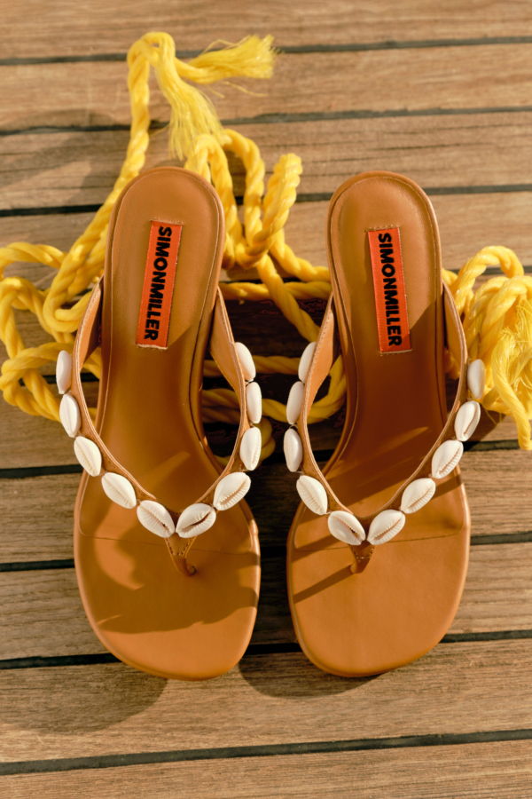 Simon Miller Soleil Wedge Sandals - Natural/Caramel