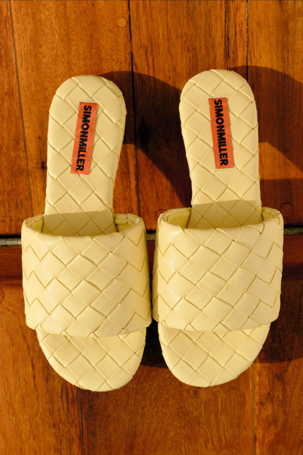 Simon Miller Woven Salerno Sandals - Butter