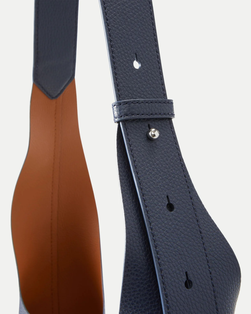 Veronica Beard Large Loop Tote - Navy/Hazelwood