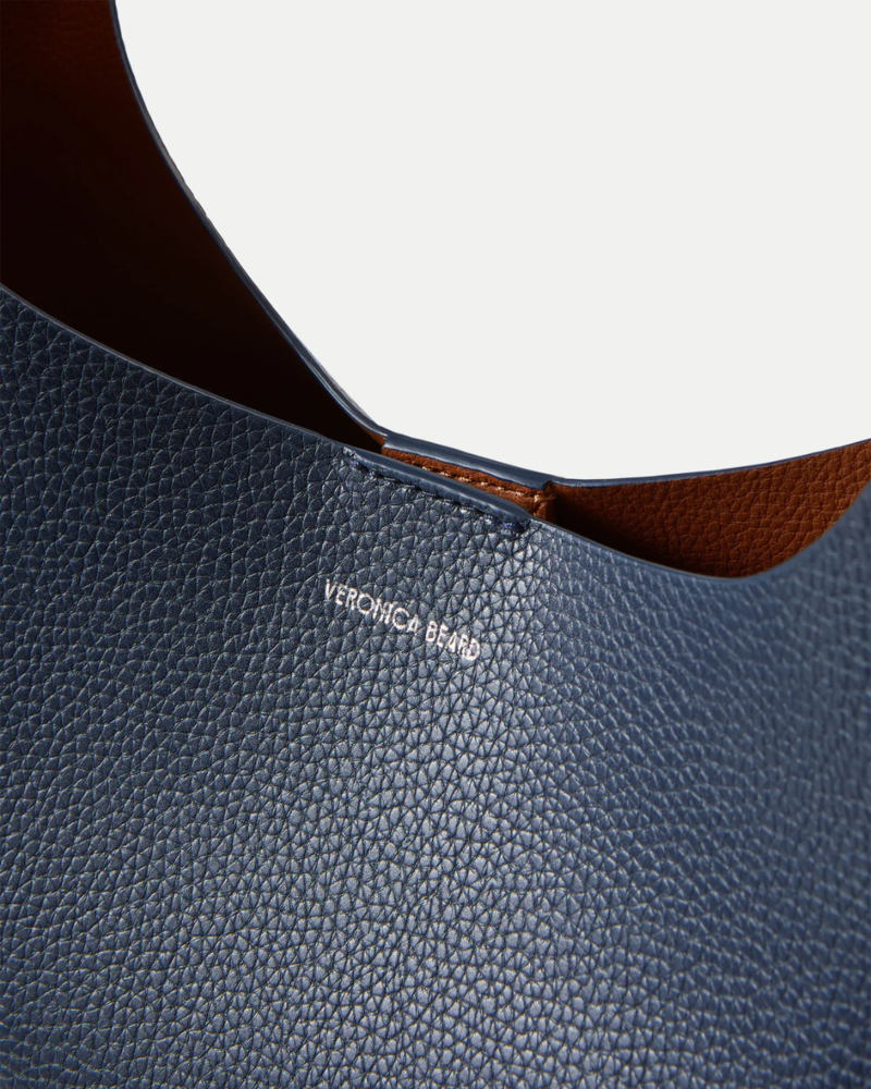 Veronica Beard Large Loop Tote - Navy/Hazelwood