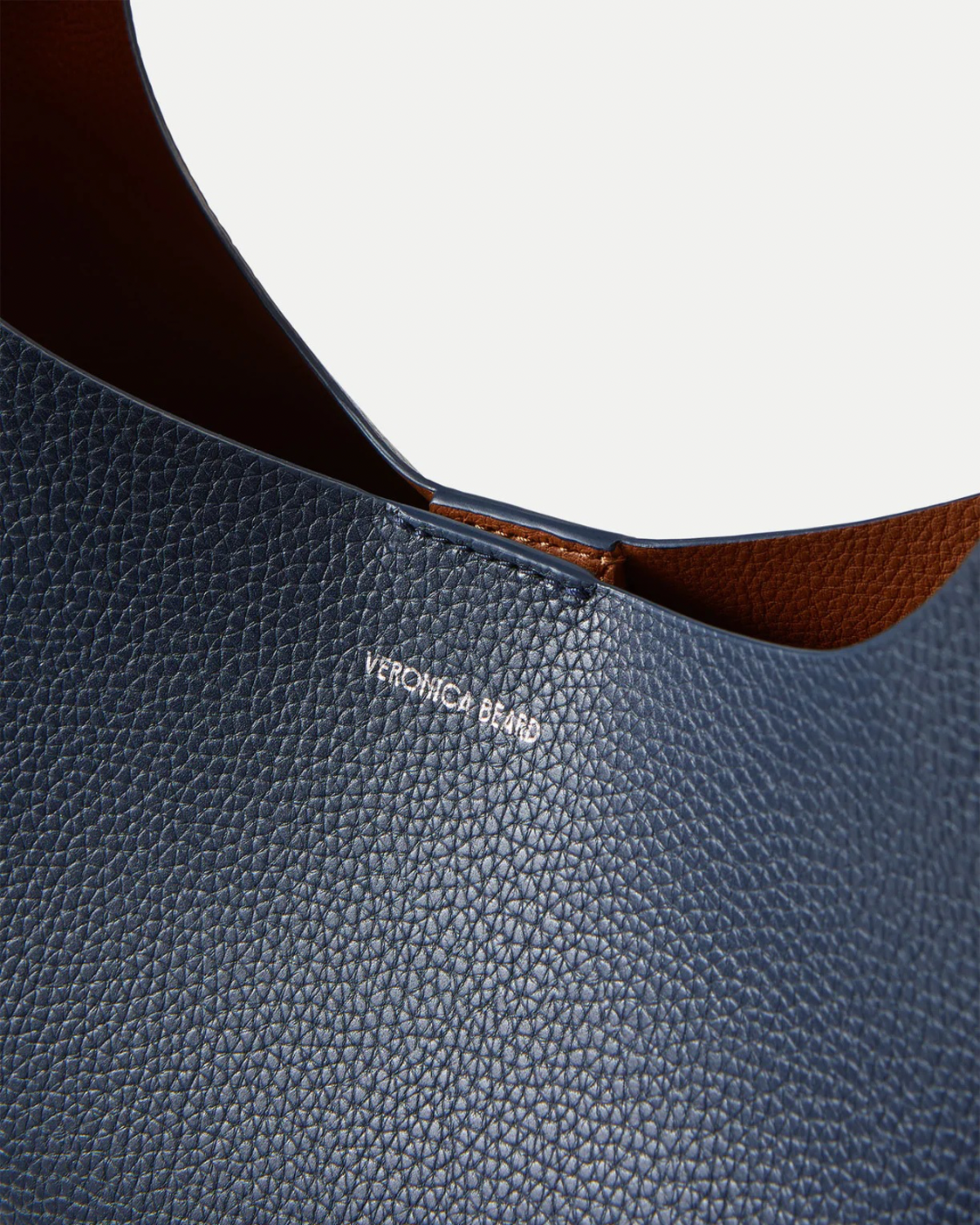 Veronica Beard Large Loop Tote - Navy/Hazelwood - Image 4 of 7
