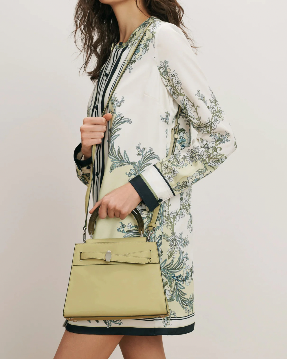 Veronica Beard Dash Top Handle Bag - Pistachio - Image 5 of 6