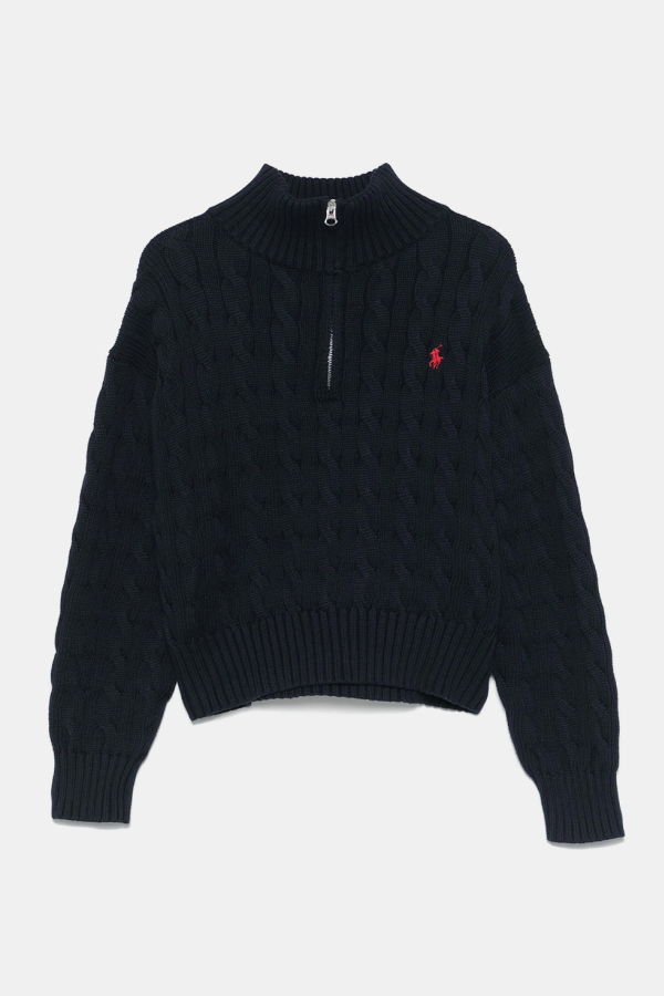Polo Ralph Lauren Half Zip Sweater - Hunter Navy