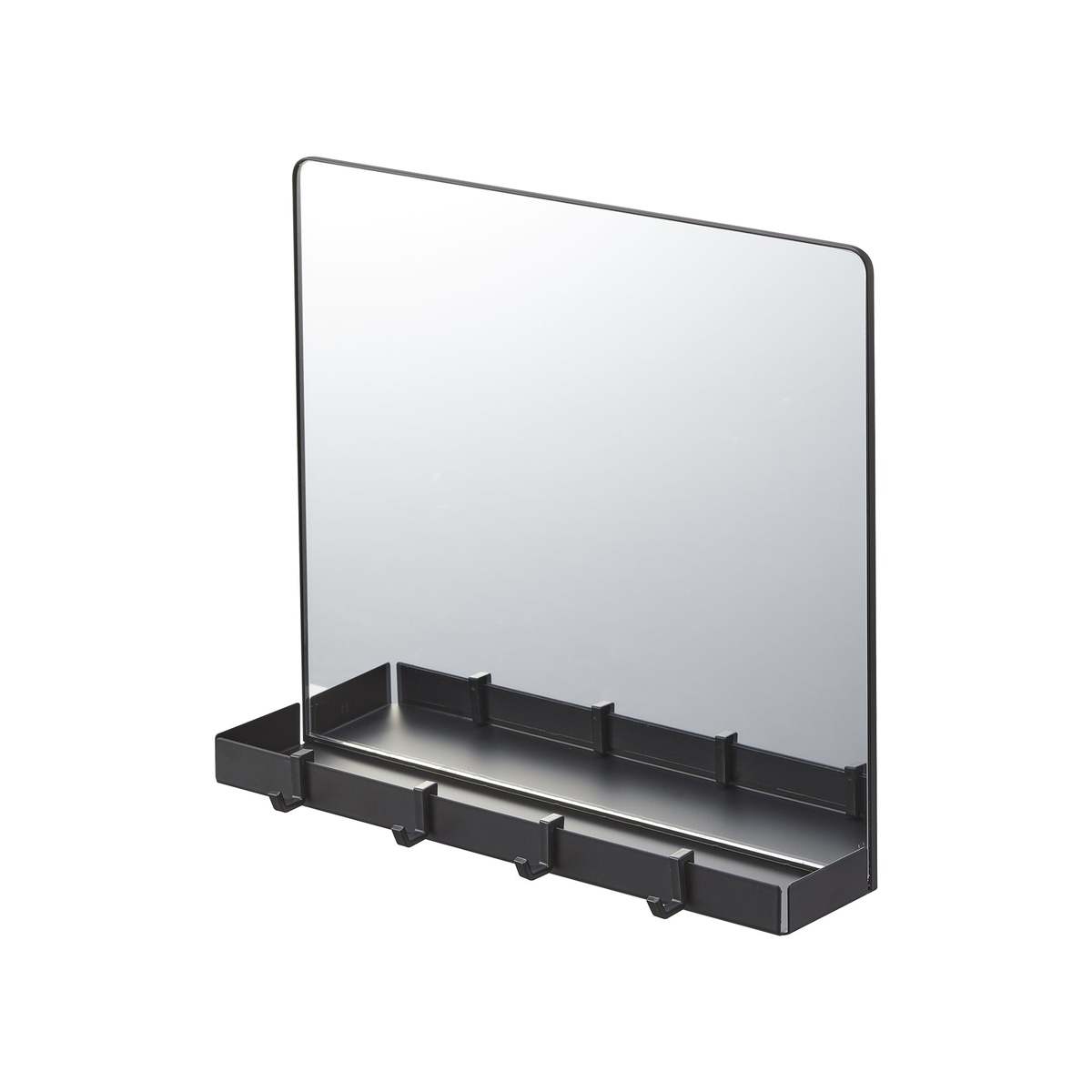Yamazaki Home Magnetic Mirror with Storage Rack - Glass - Image 7 of 7
