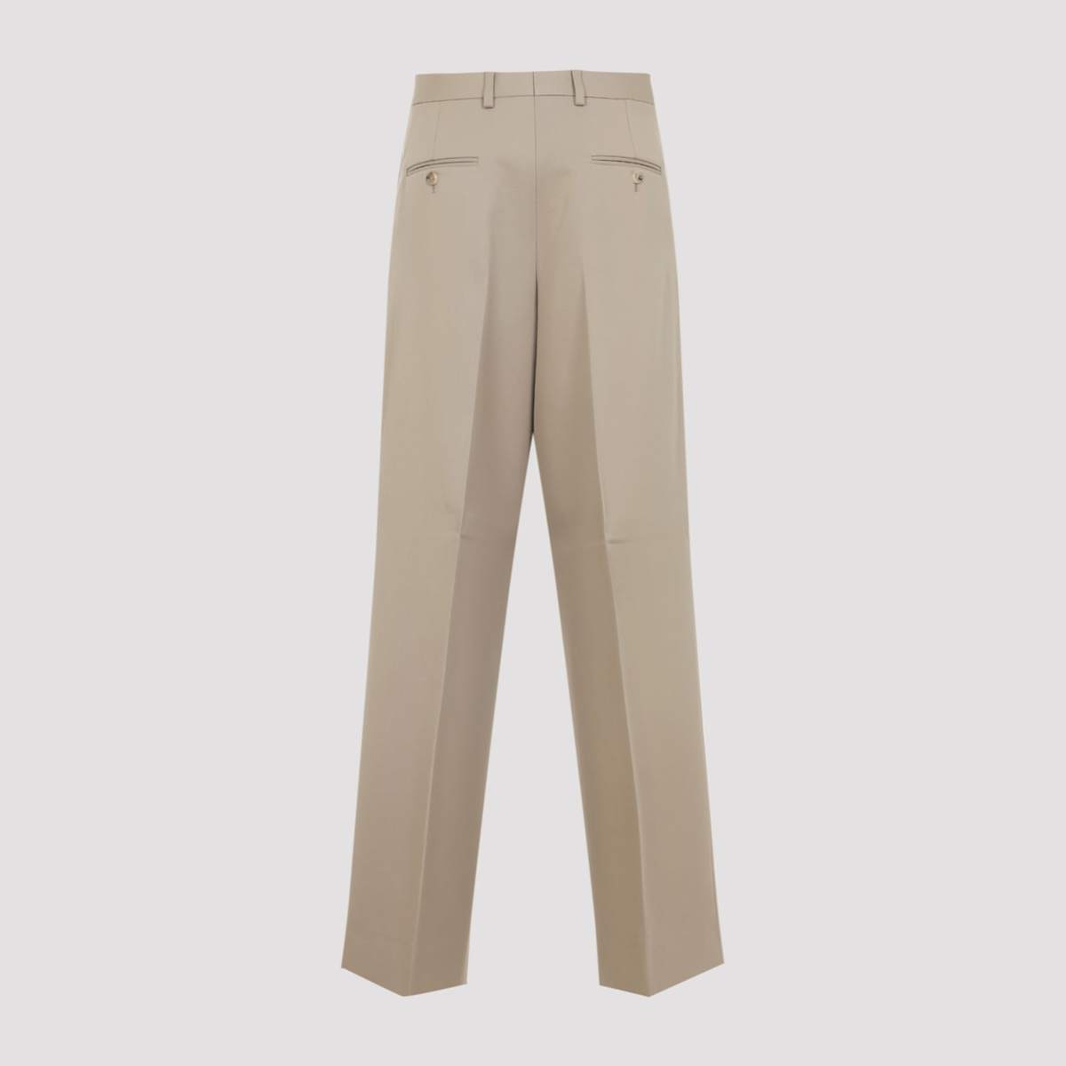 Celine Pleated Pants - Beige - Image 4 of 5