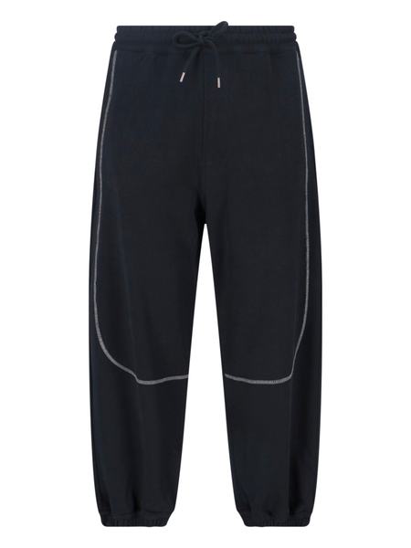 Auralee Airy Wool Viyella Easy Pants - Dark Navy | Garmentory