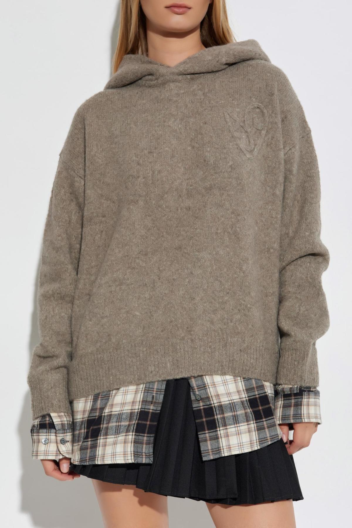 Acne Studios Wool Sweatshirt - Beige - Image 2 of 4