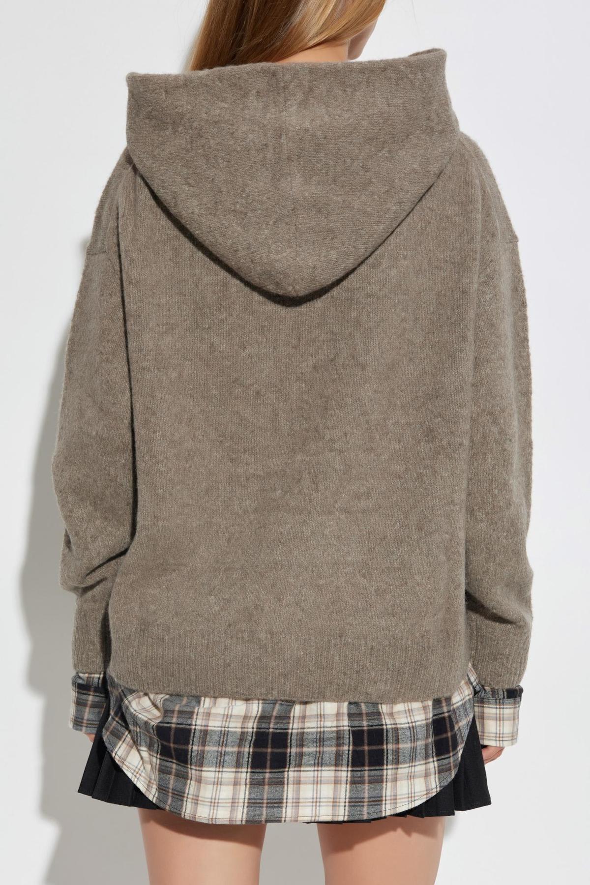 Acne Studios Wool Sweatshirt - Beige - Image 3 of 4