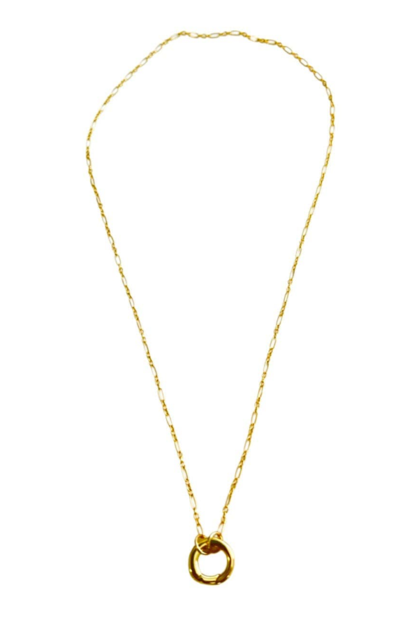 Shá Parlé Charm Holder Chain Necklace - Gold