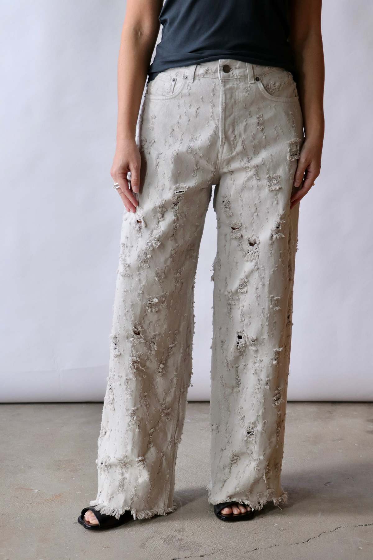 Haikure Bethany Bull Destroy (Short Length) Jeans - Bull Destroy - Image 5 of 6