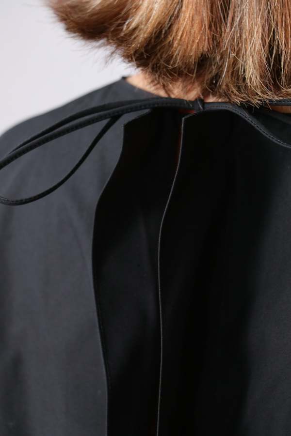 Tibi Compact Eco Poplin Cropped Square Top