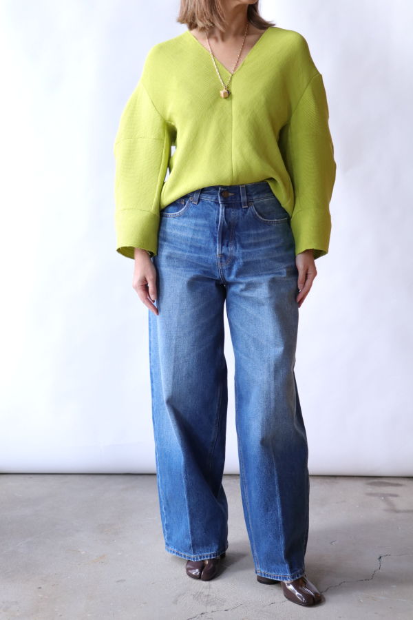 Tibi Viscose Plissé Hinged Short Sleeve Top - Peapod