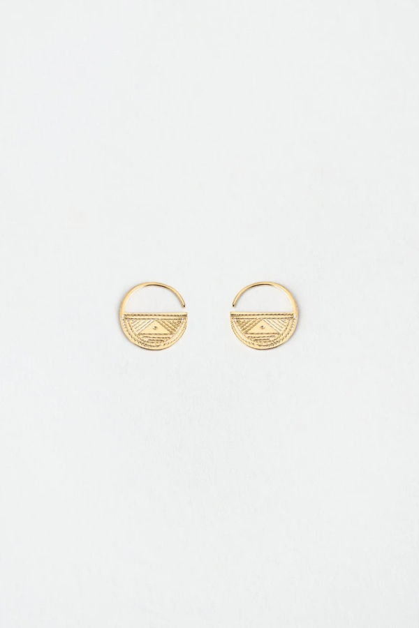 Ombre Claire Azel Creoles Earrings