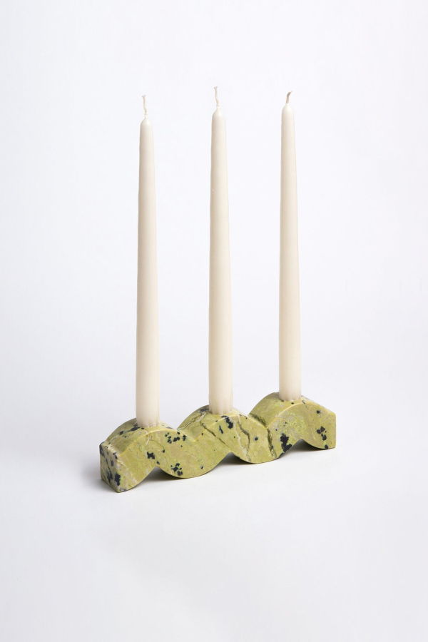 Dar Proyectos Wavy Gemstone Candelabra