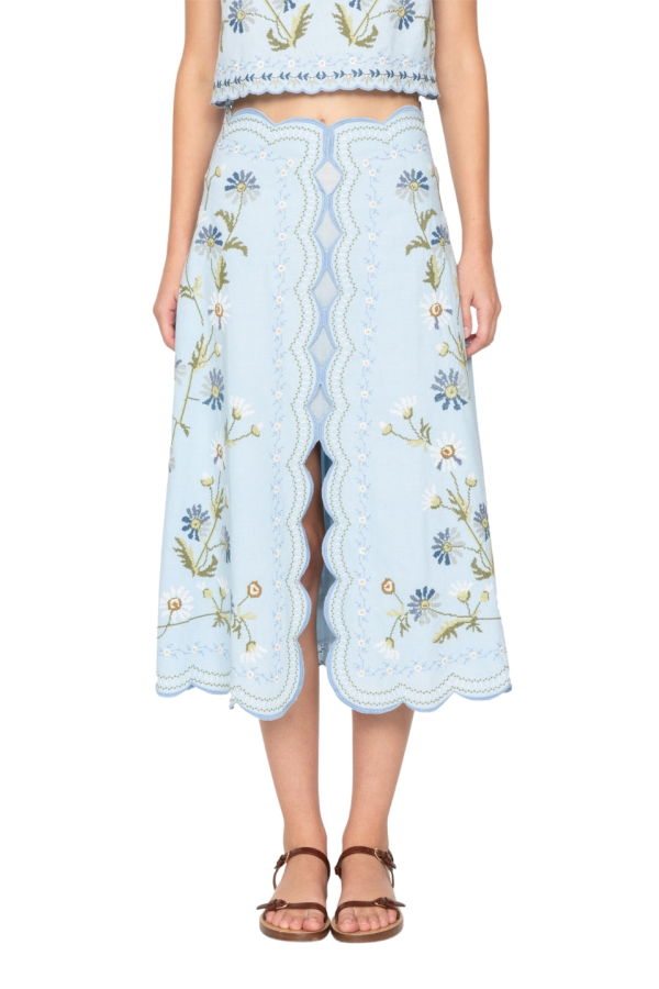 Sea NY Audra Embroidery Skirt