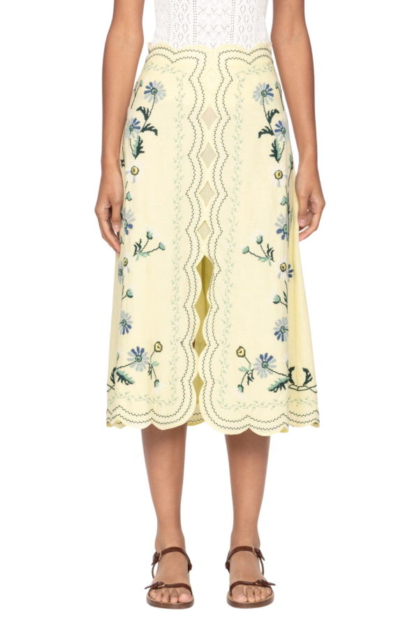 Sea NY Audra Embroidery Skirt