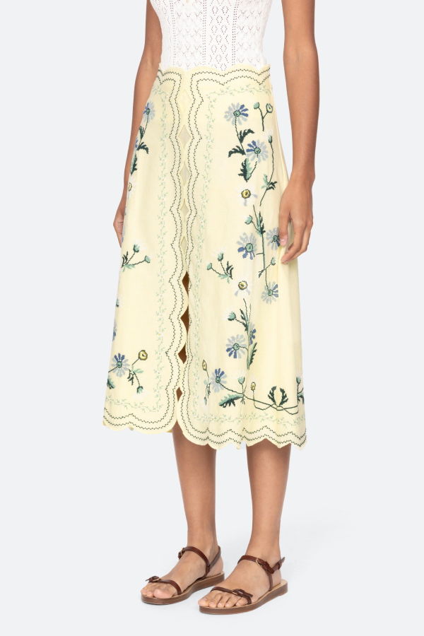 Sea NY Audra Embroidery Skirt